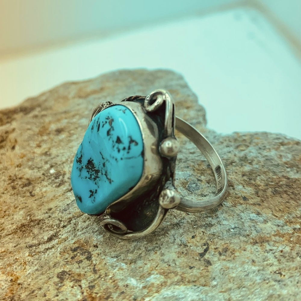 Turquoise Native American ring size 8